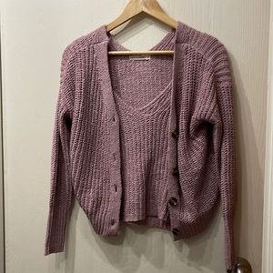 NWT Moon & Madison two piece set Tank & Cardigan